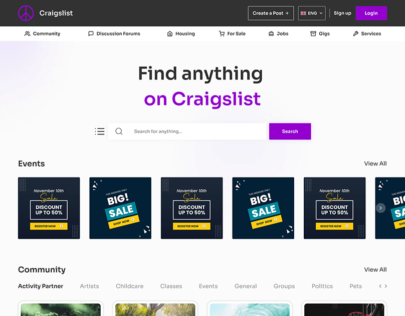 Craigslist Redesign — cover
