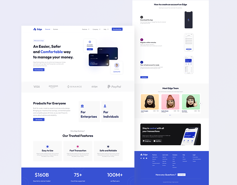 Fintech Landing Page — cover