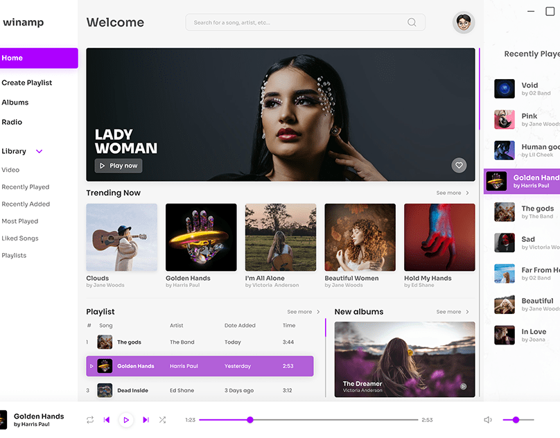 WINAMP Desktop App Redesign — cover